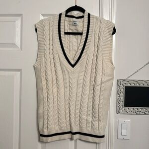 Sunday Best Cream Sweater Vest